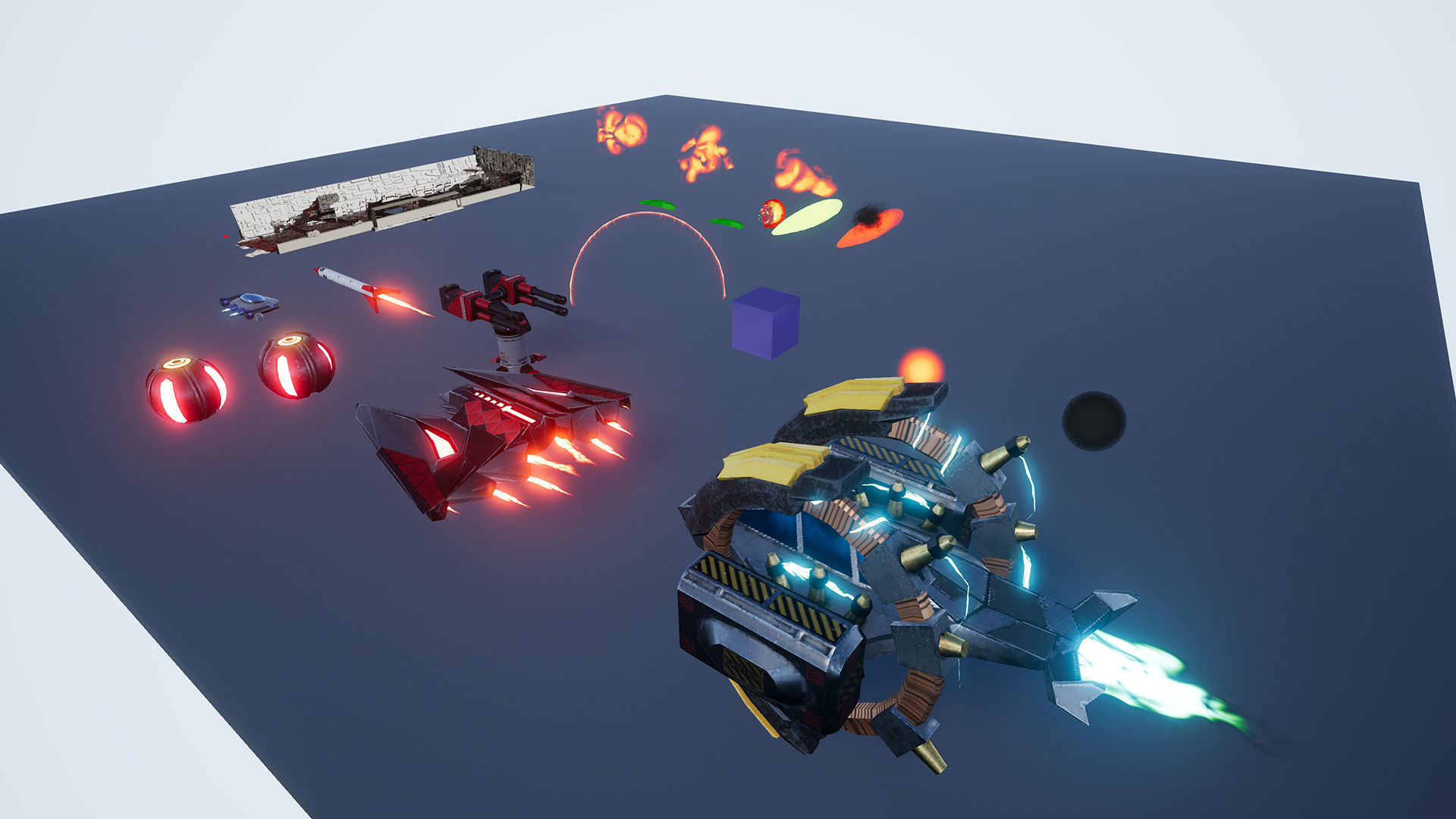 Retro Shooter FX Pack - Unreal Engine 4 Low-poly 3D model_3