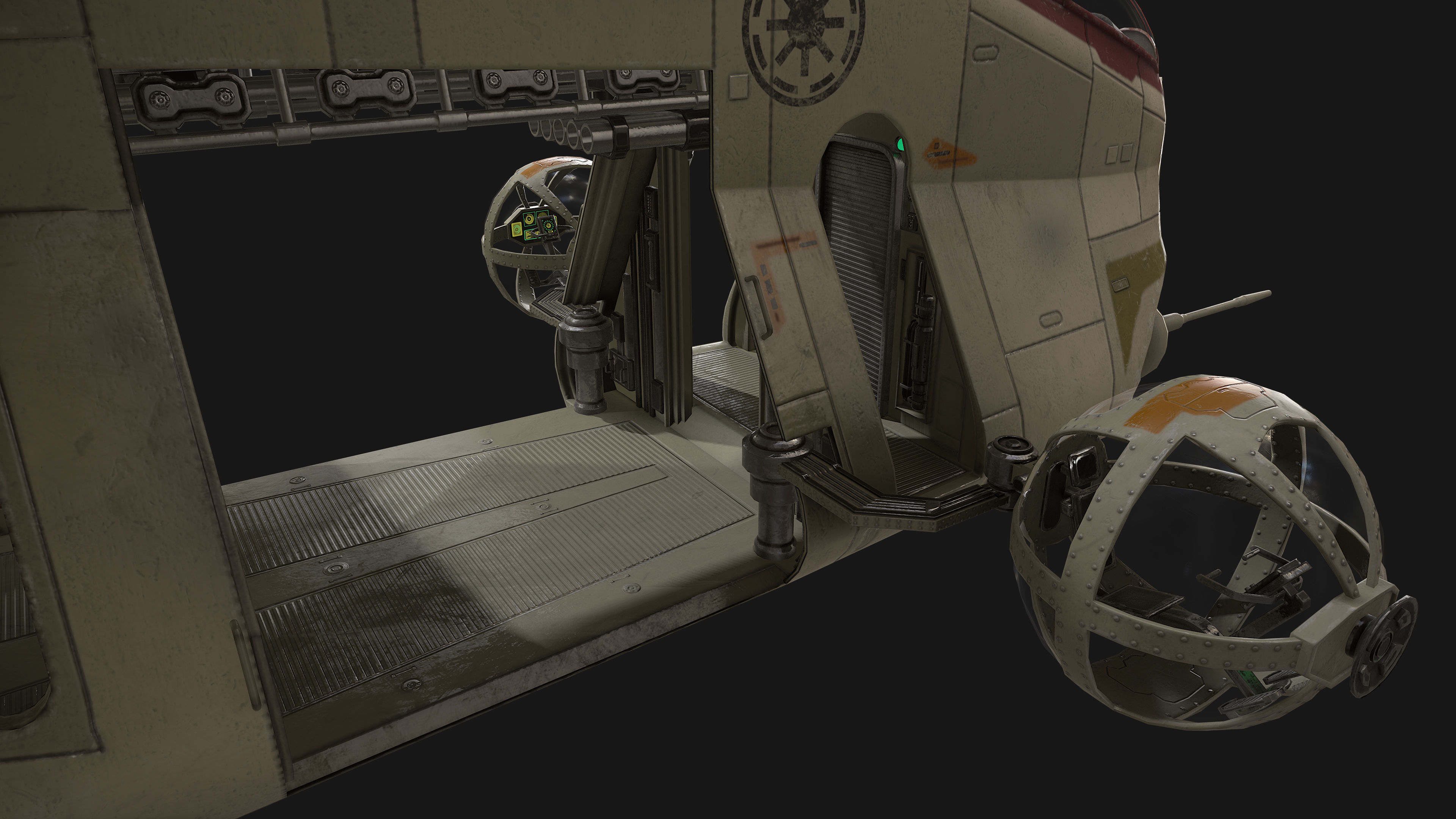Star Wars - LAAT Low-poly 3D model_6