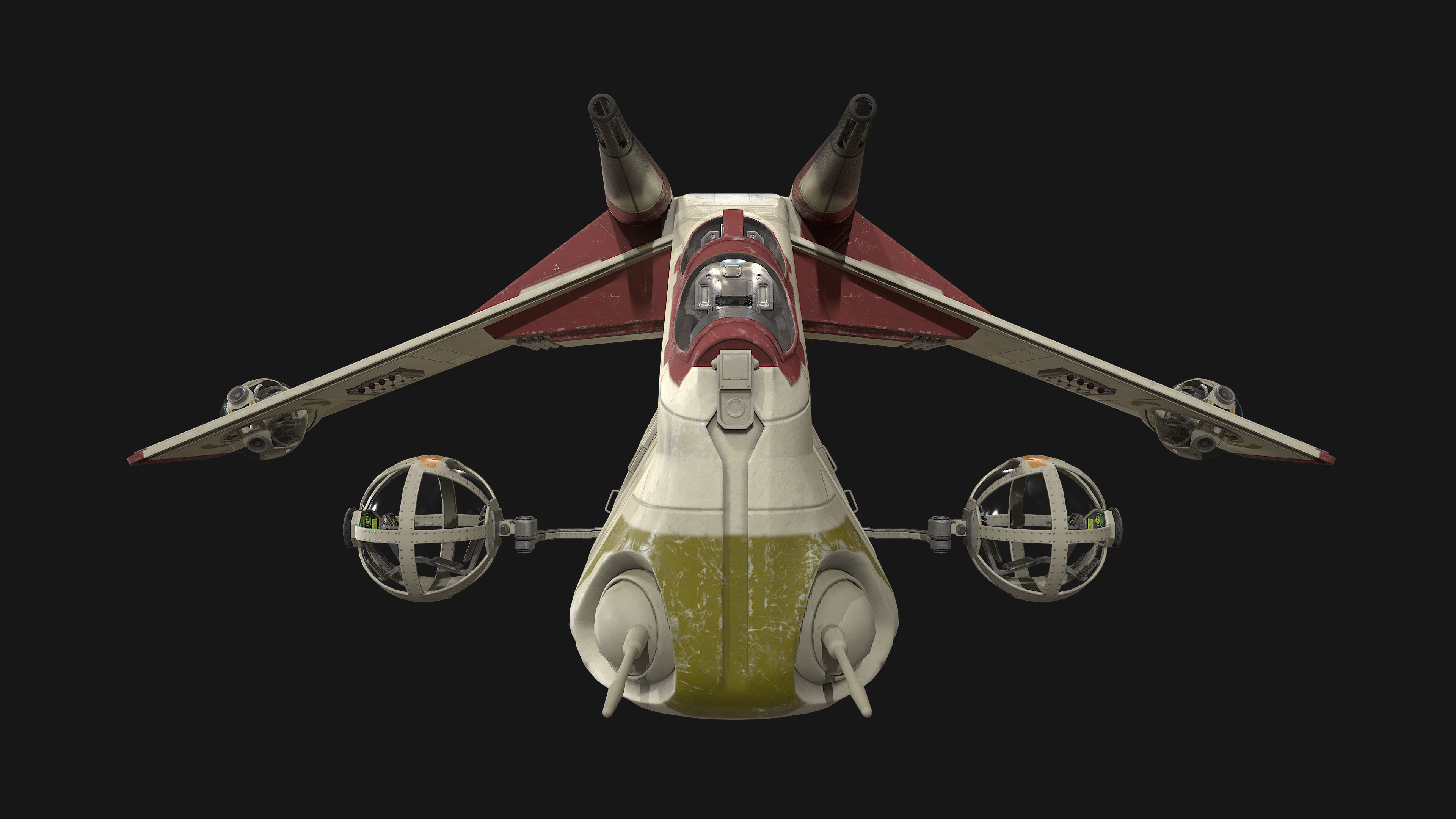 Star Wars - LAAT Low-poly 3D model_5