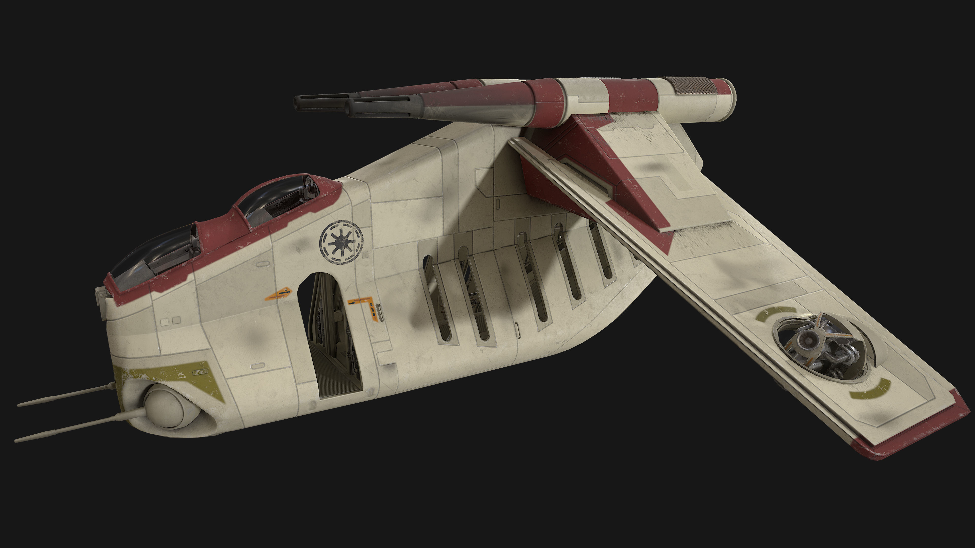Star Wars - LAAT Low-poly 3D model_1