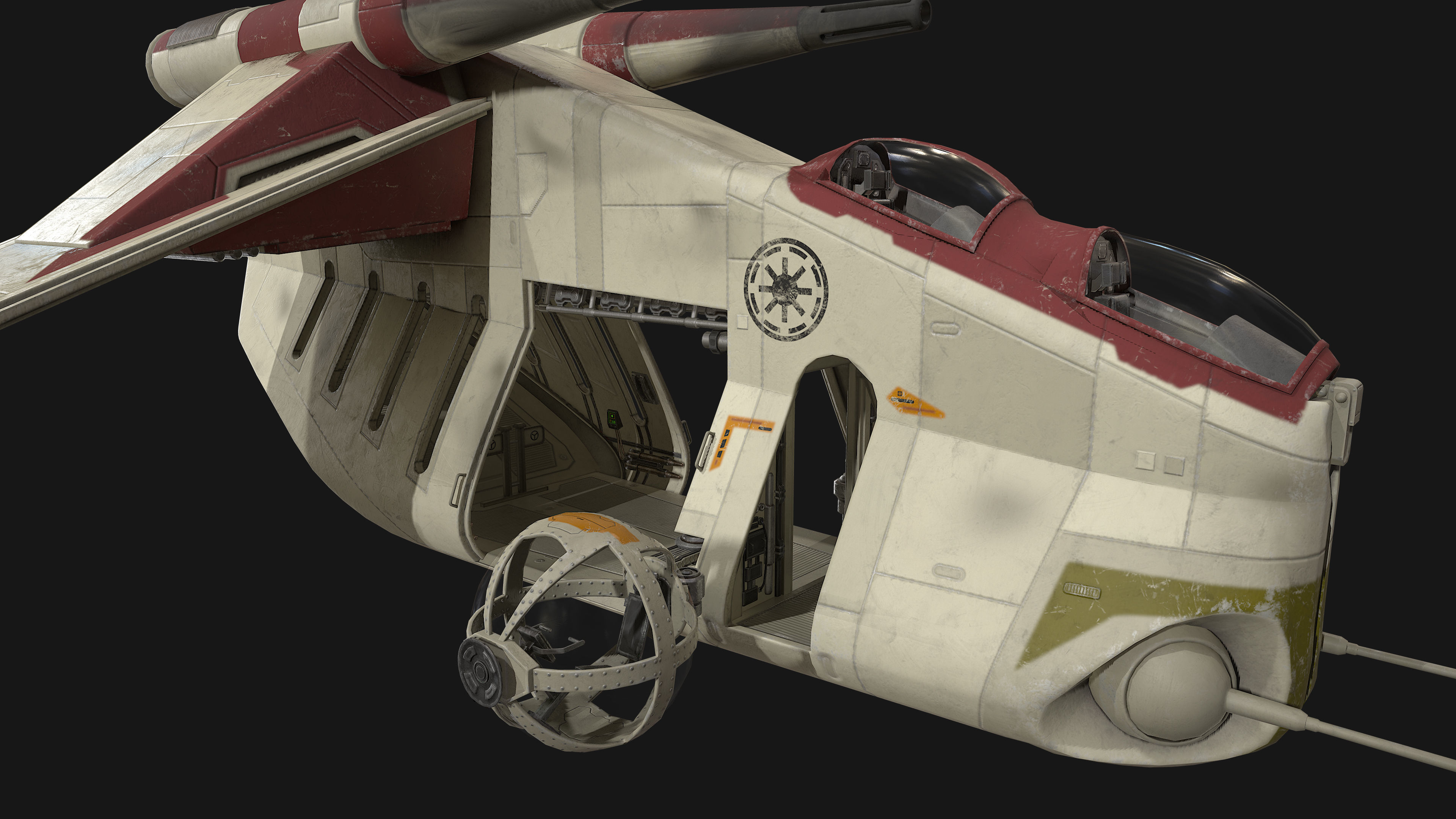 Star Wars - LAAT Low-poly 3D model_3