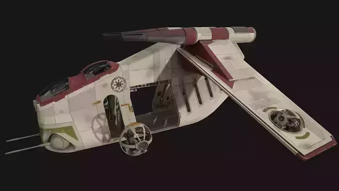Star Wars - LAAT Low-poly 3D model