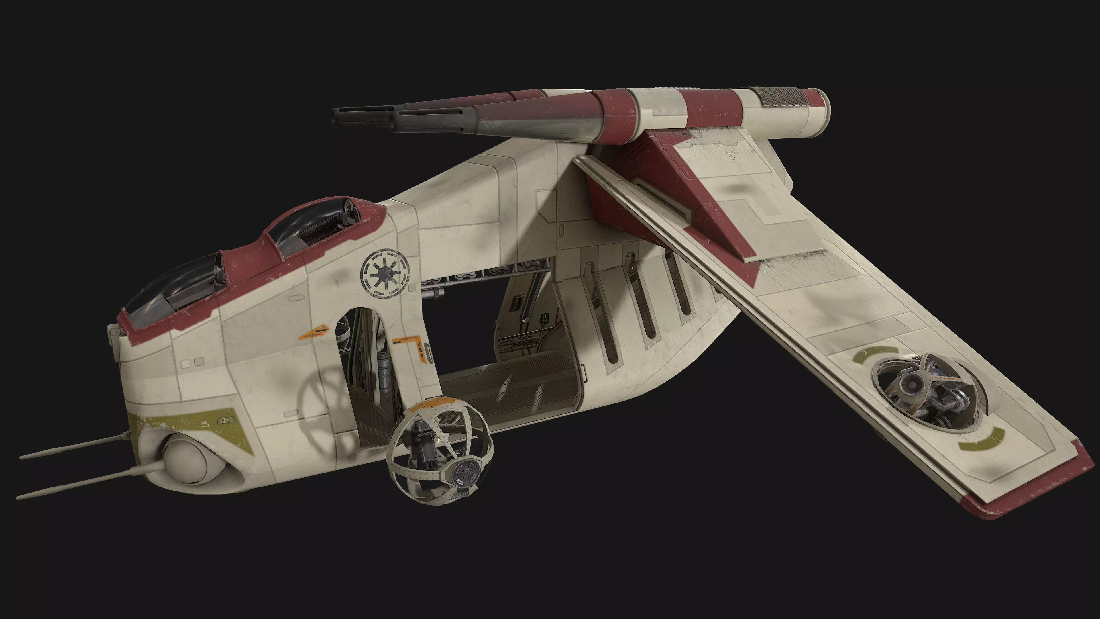Star Wars - LAAT Low-poly 3D model_0