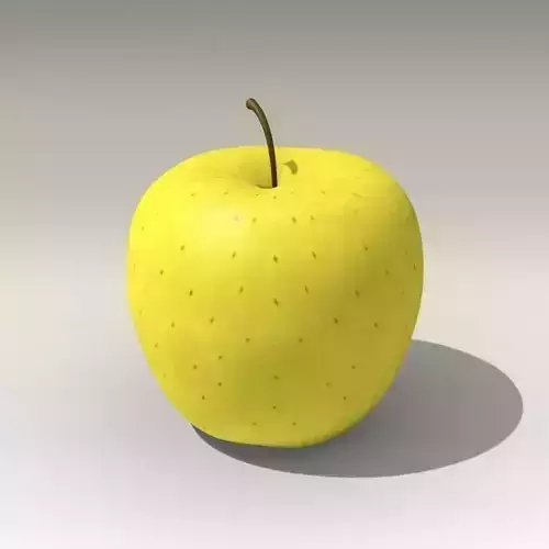 Photorealistic Yellow Apple