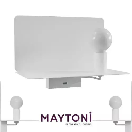 Table lamp Rack C182-TL-01-W Maytoni Modern Free 3D model