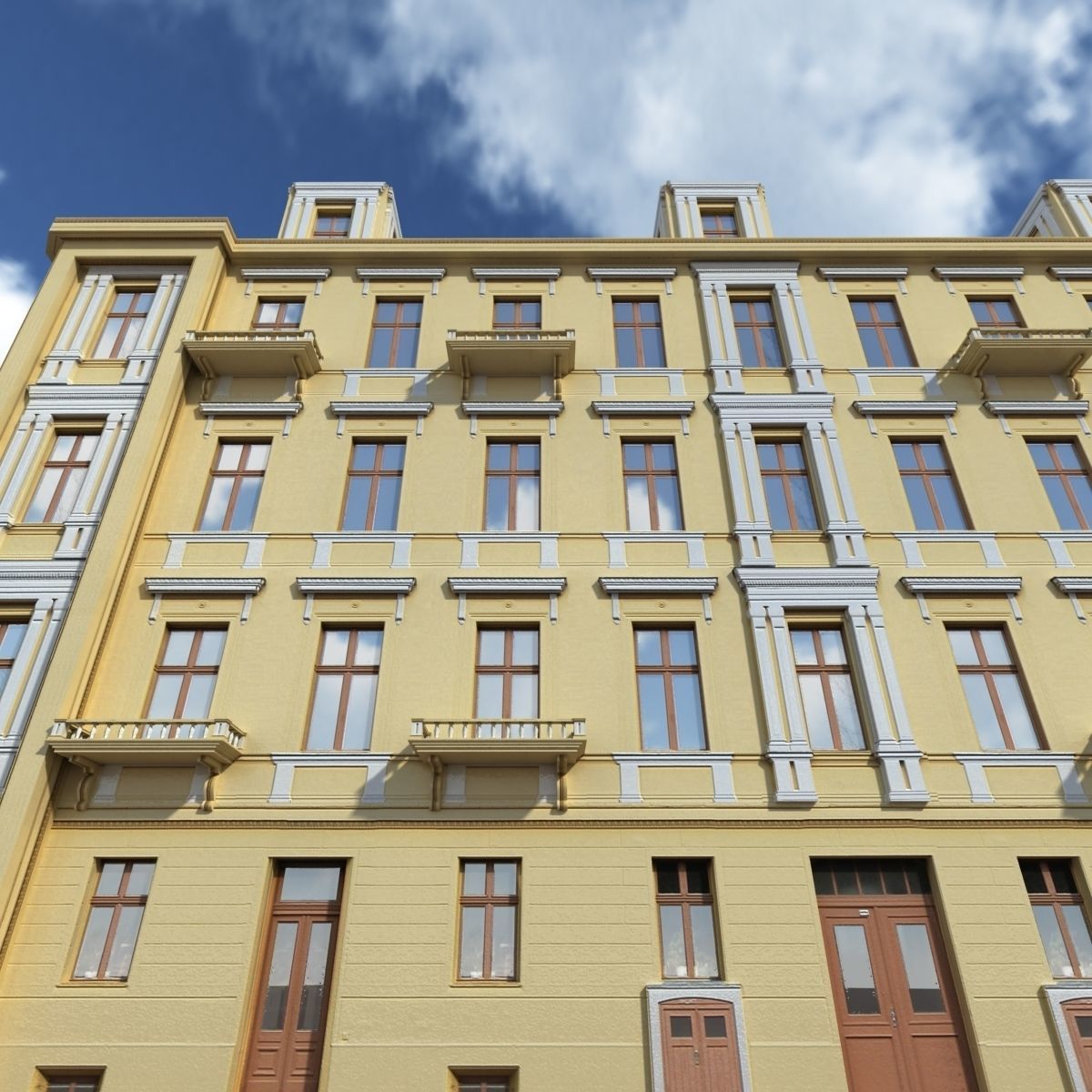 Neoclassical Building Pack Low poly Low-poly 3D model_45