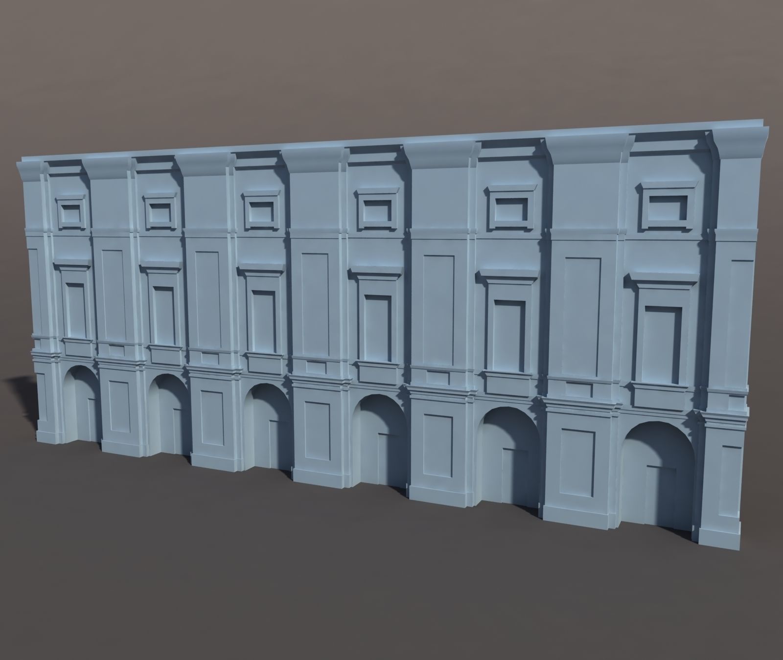Neoclassical Building Pack Low poly Low-poly 3D model_15