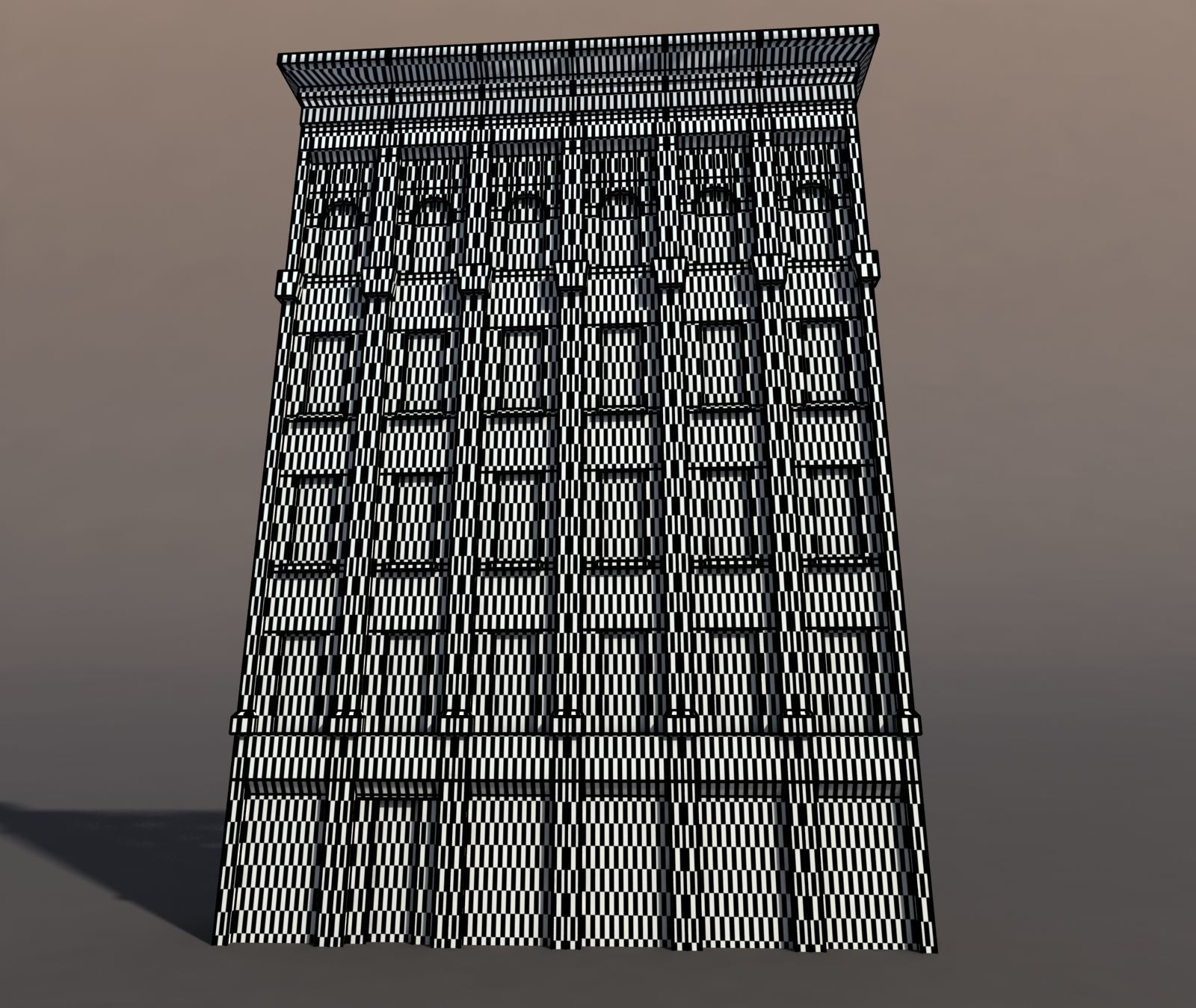 Neoclassical Building Pack Low poly Low-poly 3D model_11