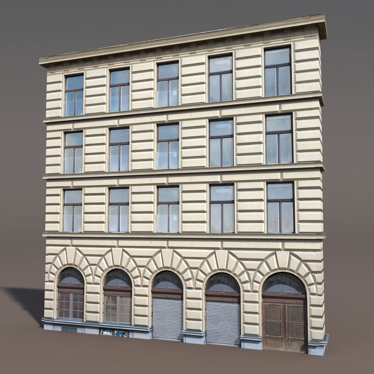Neoclassical Building Pack Low poly Low-poly 3D model_19