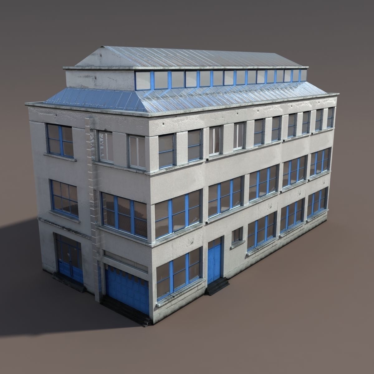Neoclassical Building Pack Low poly Low-poly 3D model_32