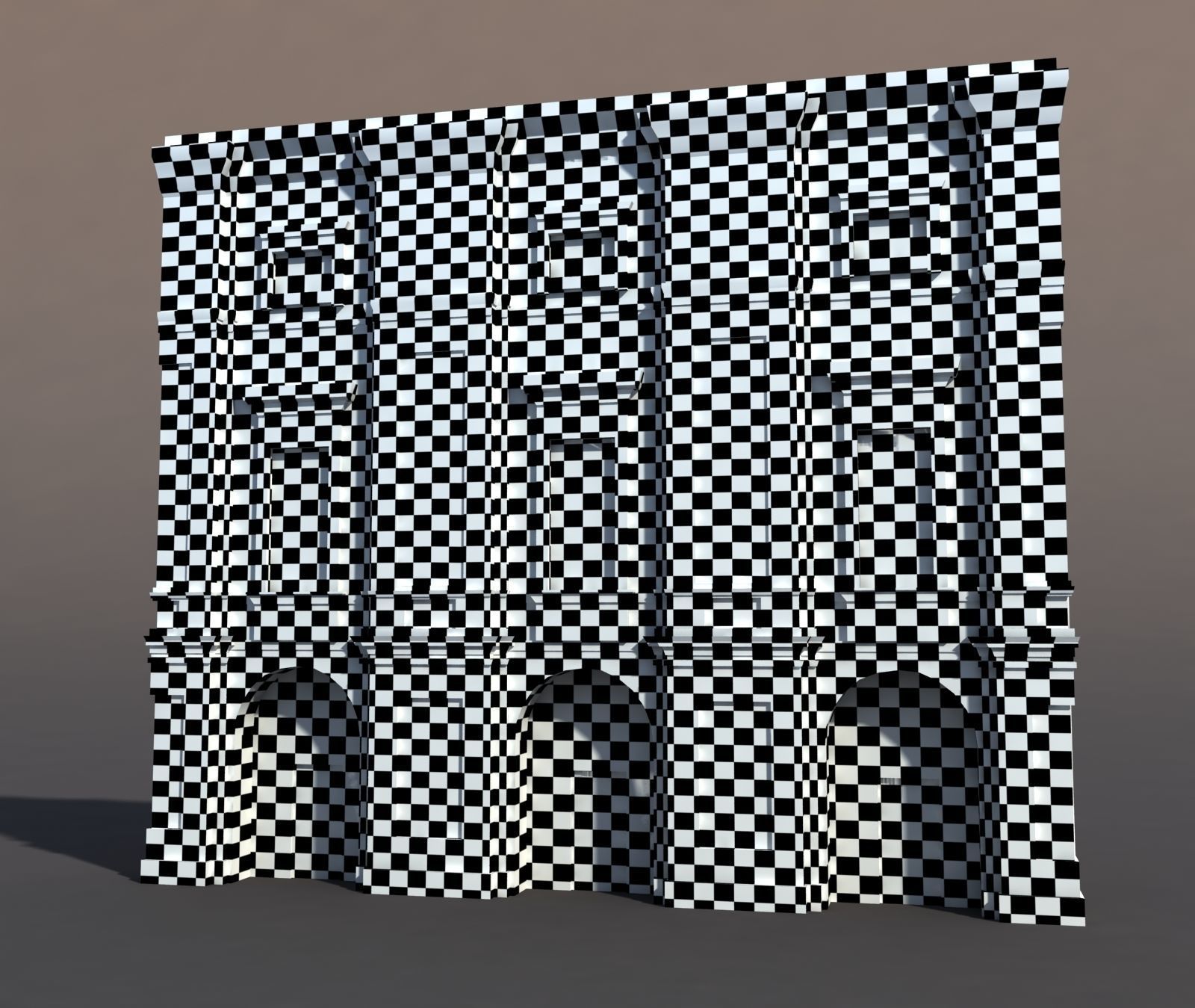 Neoclassical Building Pack Low poly Low-poly 3D model_7