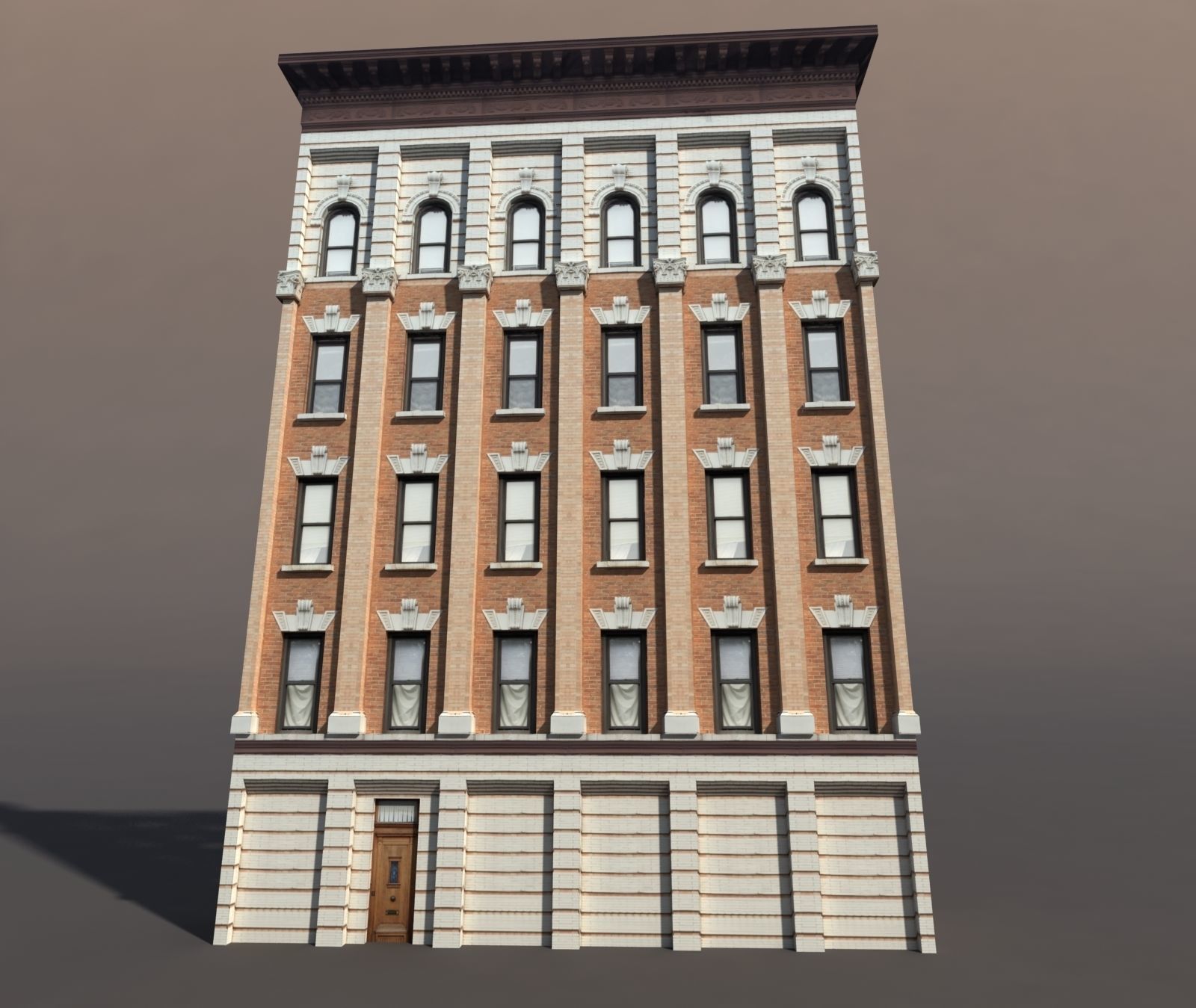 Neoclassical Building Pack Low poly Low-poly 3D model_13