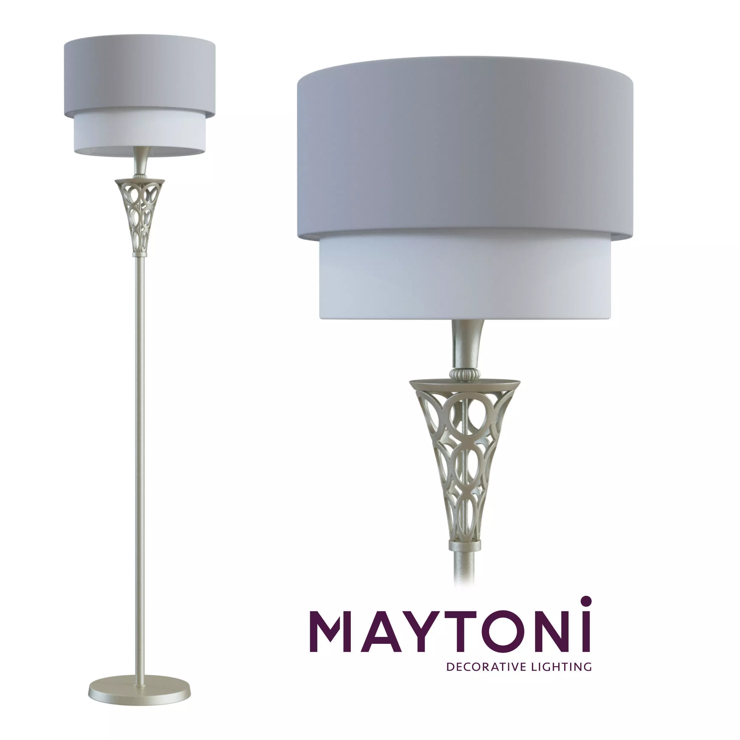Floor lamp Lillian H311-FL-01-G Maytoni Classic Free 3D model