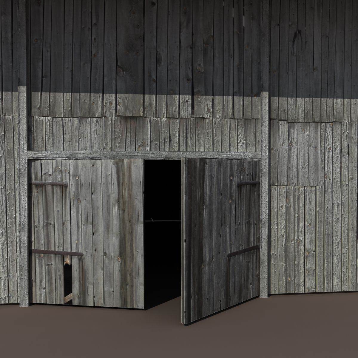 Old Barn 2 Low poly 3d Model Low-poly 3D model_6