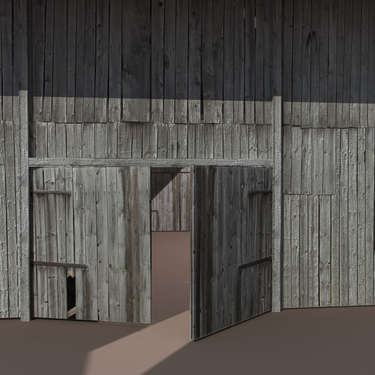Old Barn 2 Low poly 3d Model Low-poly 3D model_3