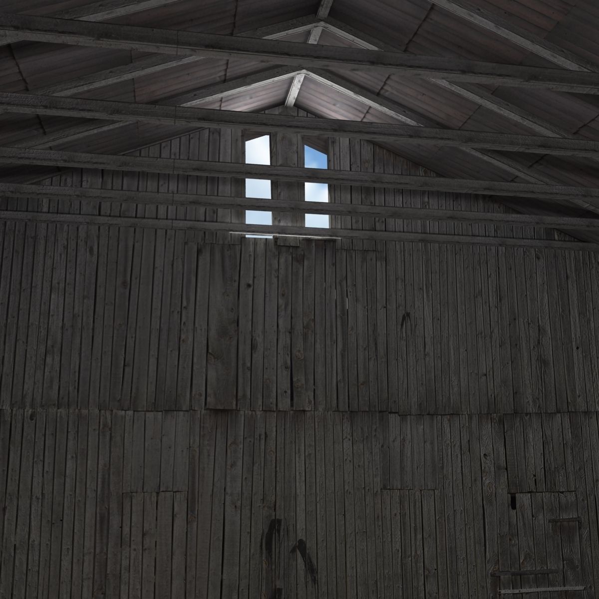 Old Barn 2 Low poly 3d Model Low-poly 3D model_4