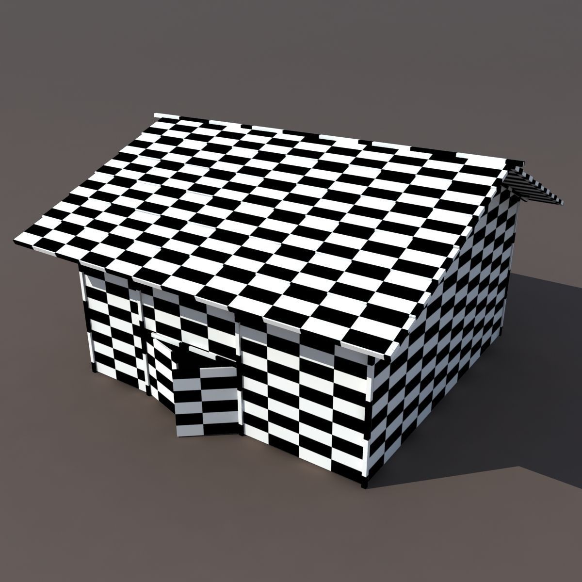 Old Barn 2 Low poly 3d Model Low-poly 3D model_9