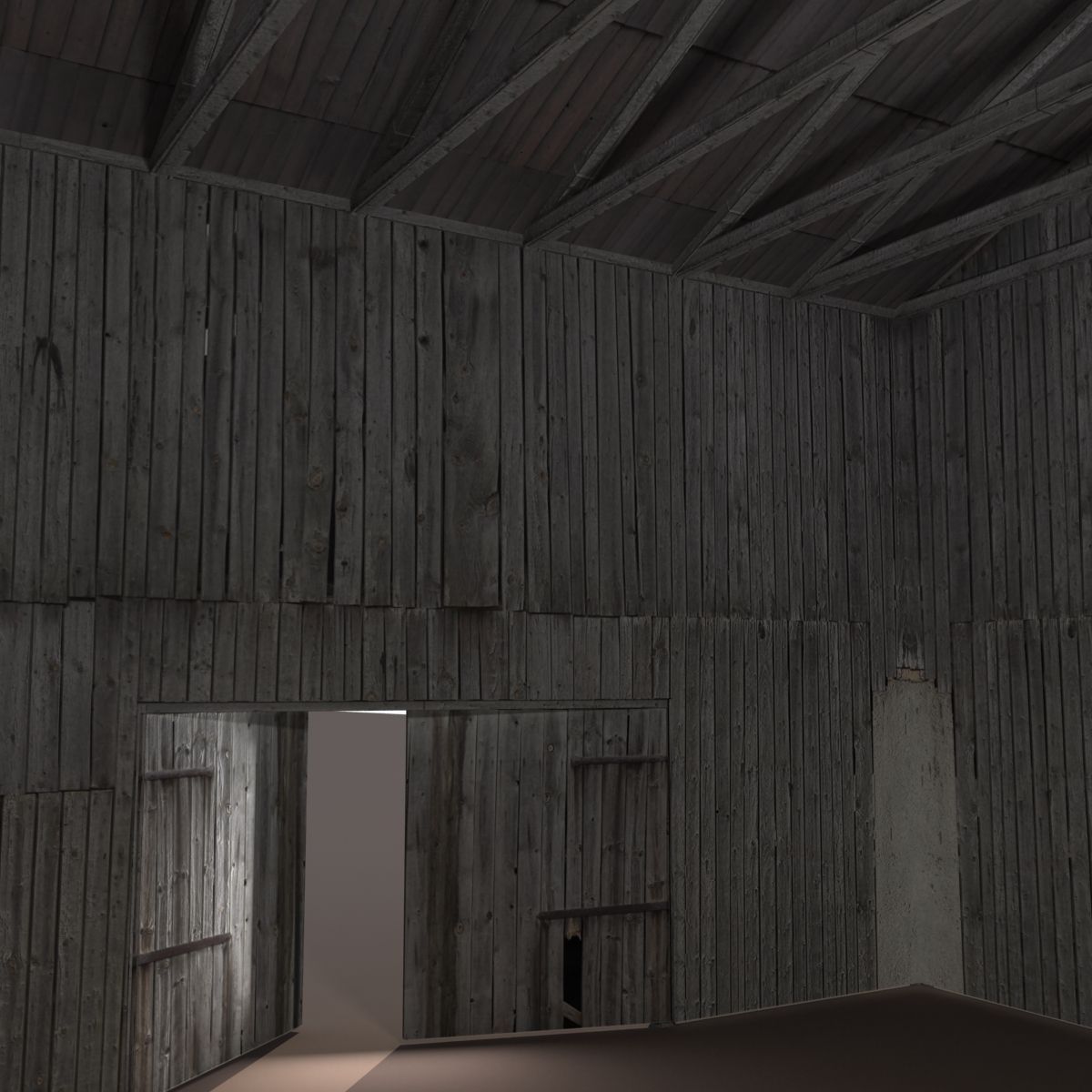 Old Barn 2 Low poly 3d Model Low-poly 3D model_5