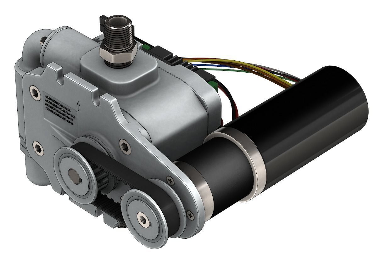 Positive Displacement Pump with Relief Valve 3D model_18
