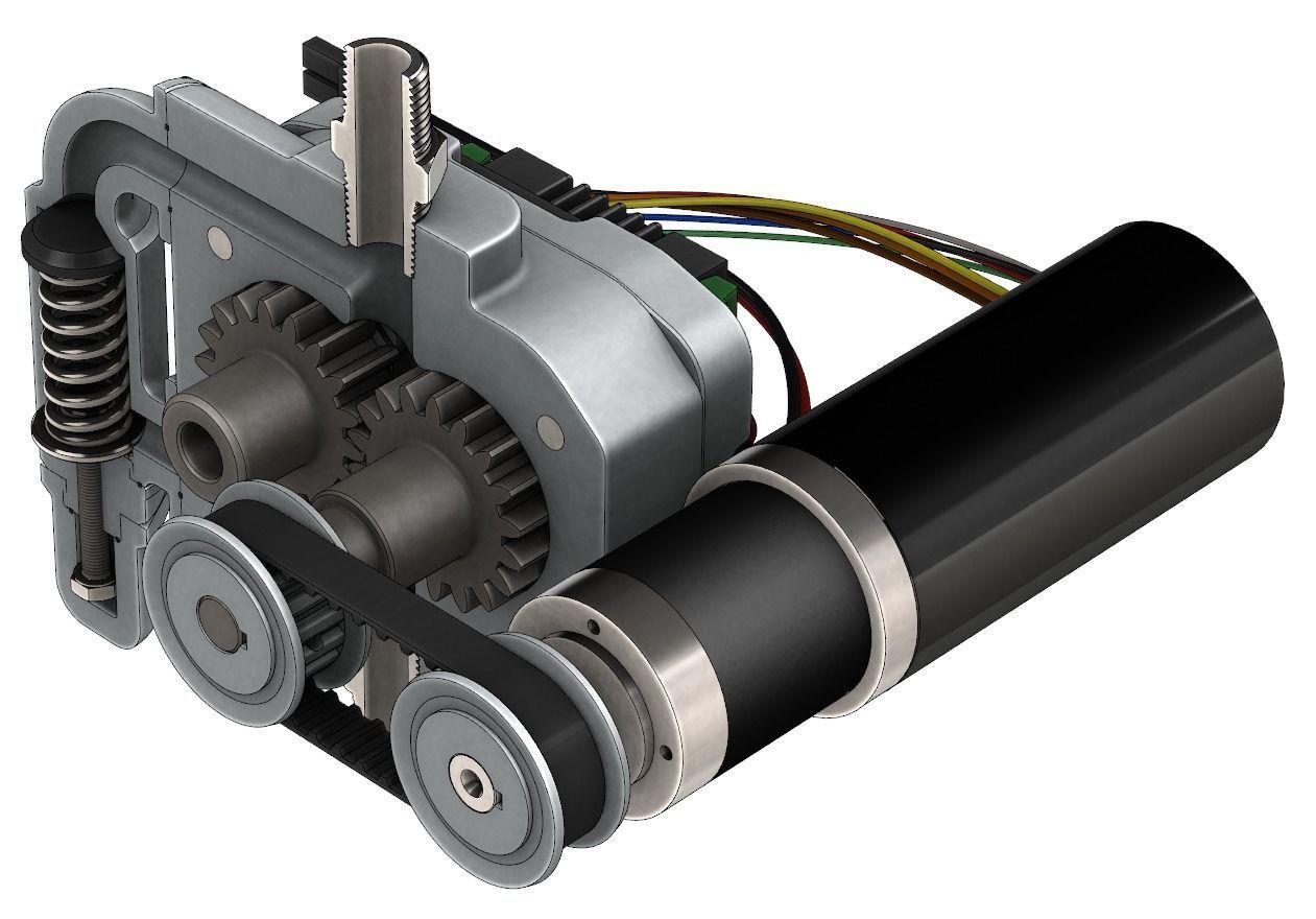 Positive Displacement Pump with Relief Valve 3D model_19