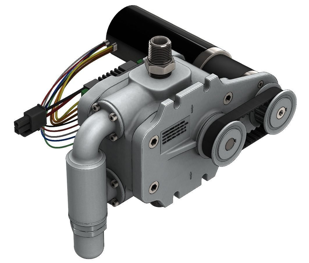 Positive Displacement Pump with Relief Valve 3D model_13