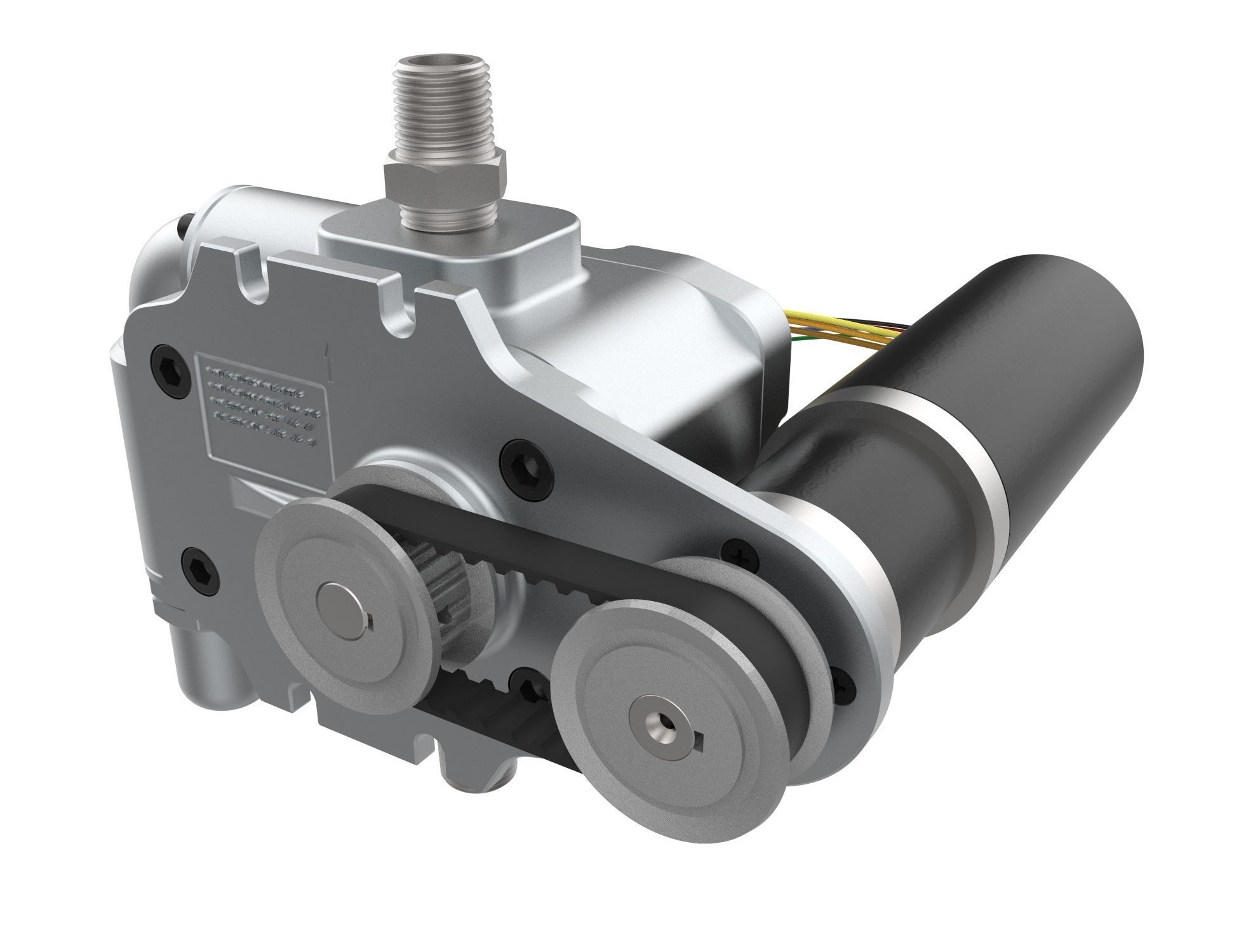 Positive Displacement Pump with Relief Valve 3D model_3