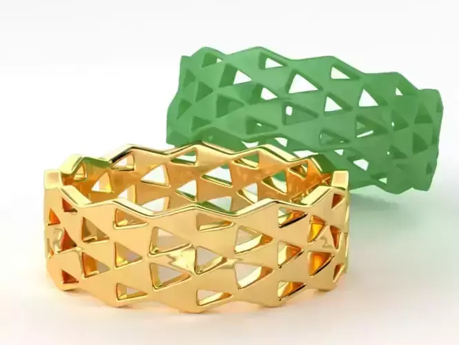 Triangle Wedding Ring