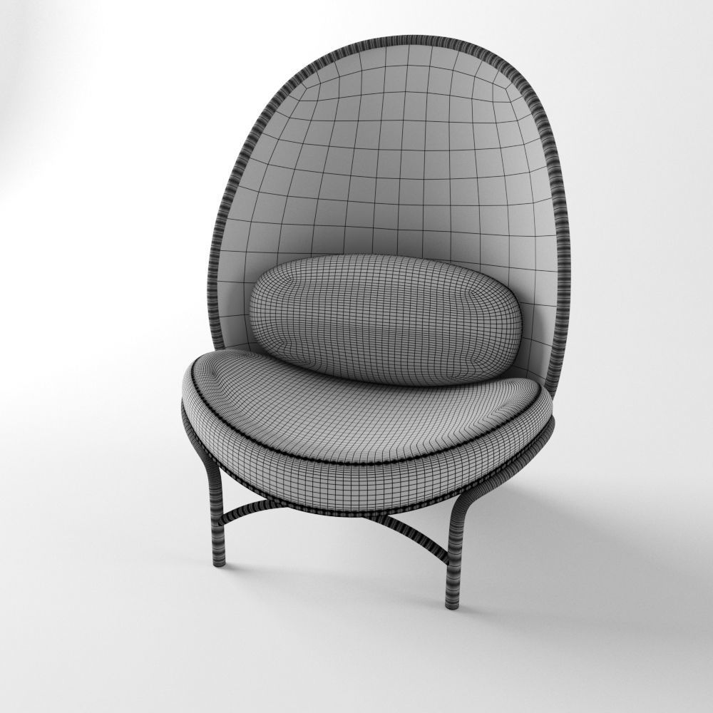 Lounge Chair Chips 3D model_5