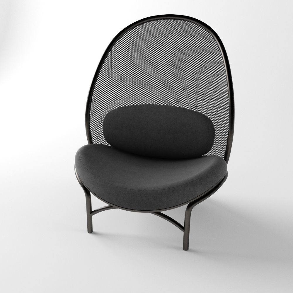 Lounge Chair Chips 3D model_4