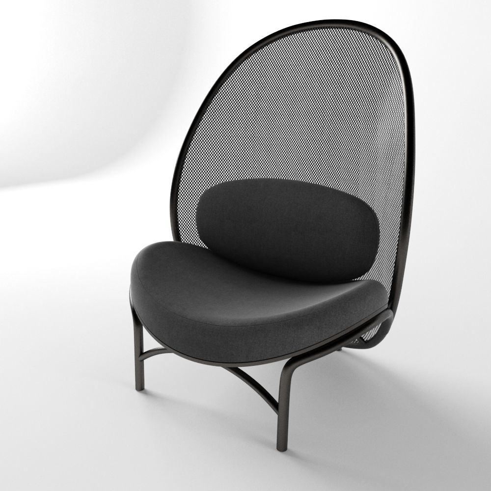 Lounge Chair Chips 3D model_2