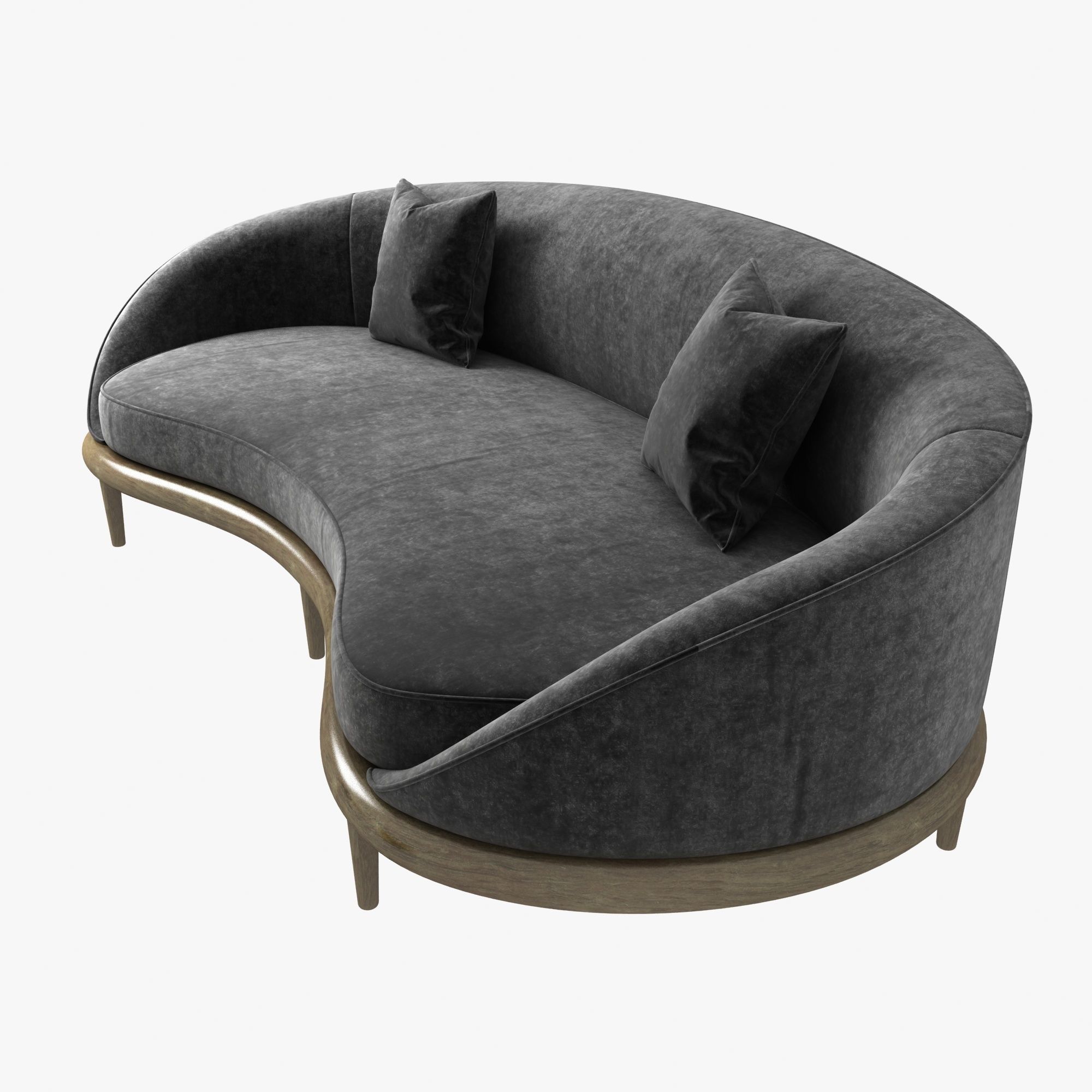 Rudin sofa adnet table and ammolite stool 3D model_5