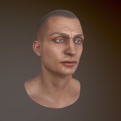 Character Head Low-poly 3D model
