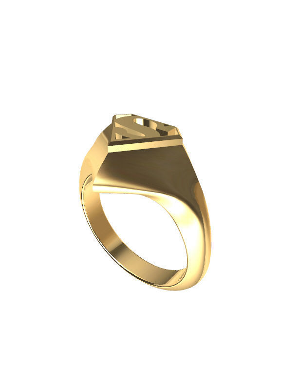 Superman Ring 3D print model_4