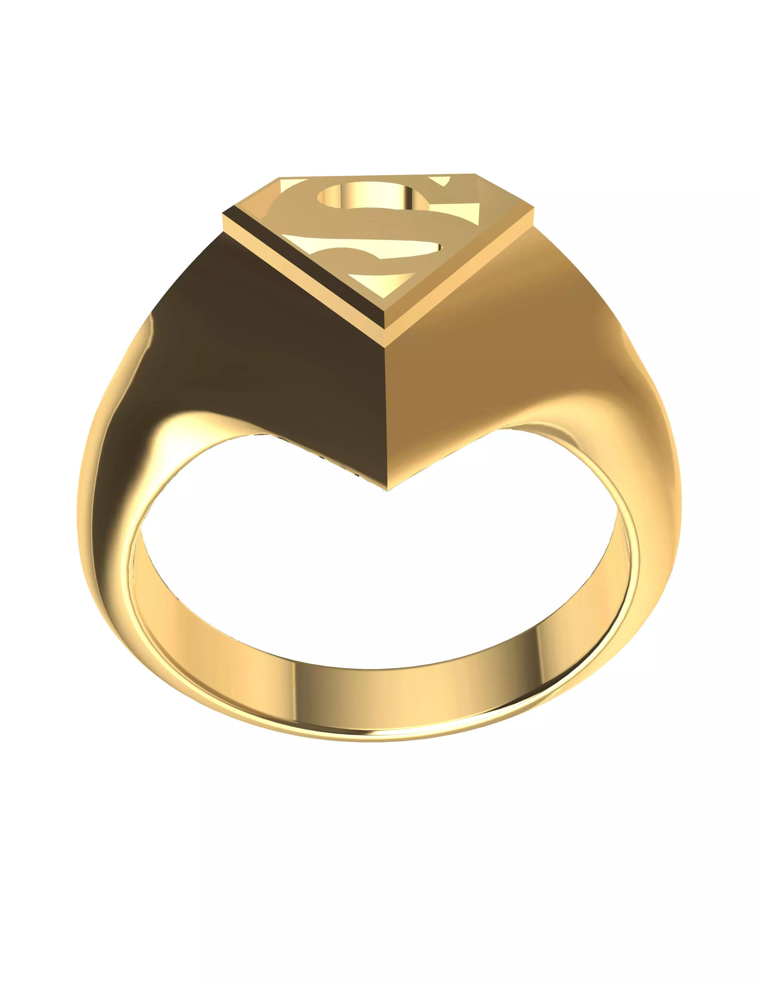 Superman Ring 3D print model_0