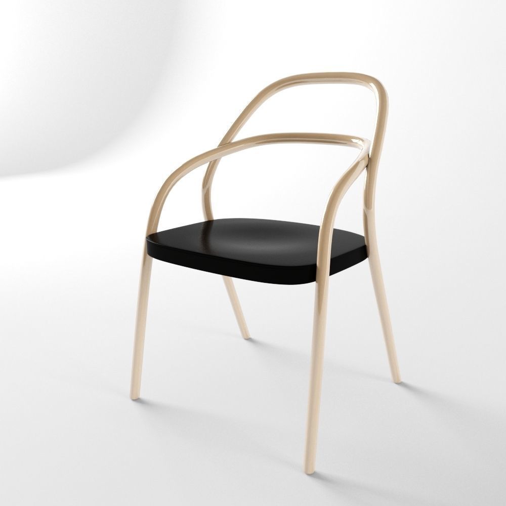 Chair 002 Low-poly 3D model_2