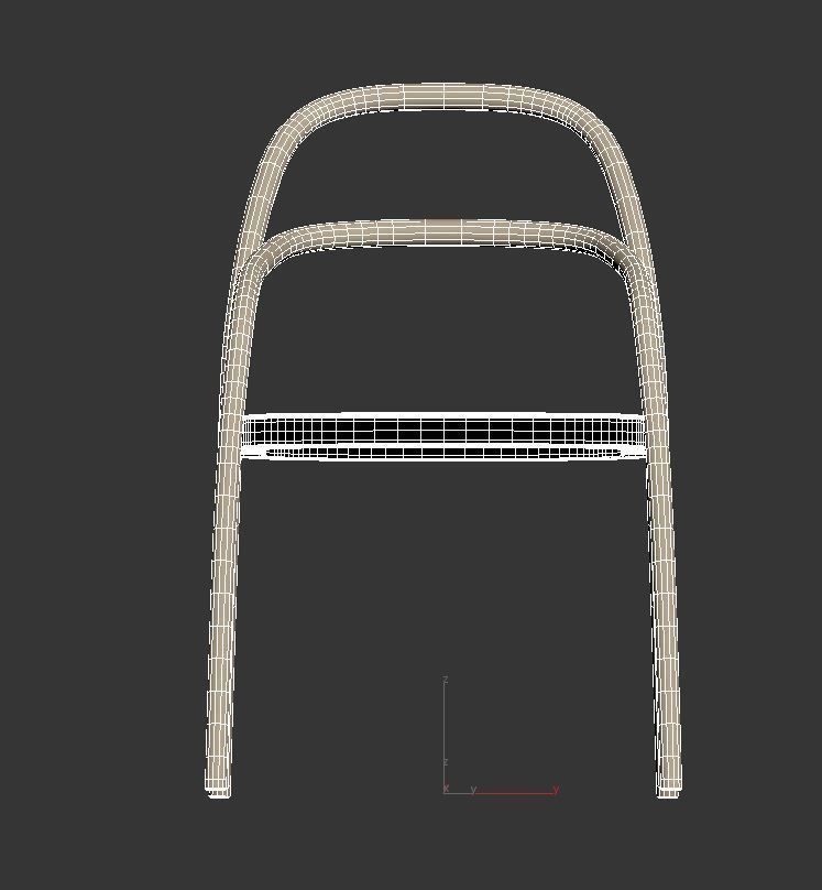 Chair 002 Low-poly 3D model_13