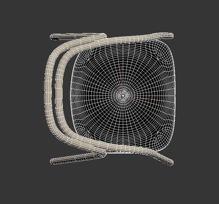 Chair 002 Low-poly 3D model_11