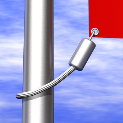 Chinese Flag 3D model_1