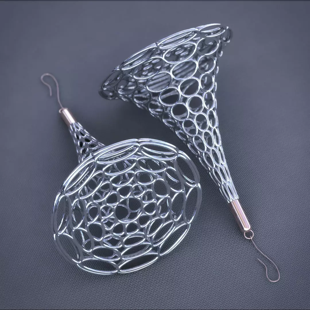 Earrings Cone 3D print model
