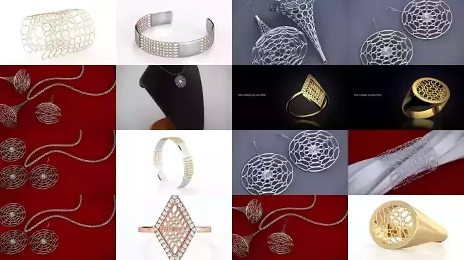 Camail Jewelry 3D Model Collection