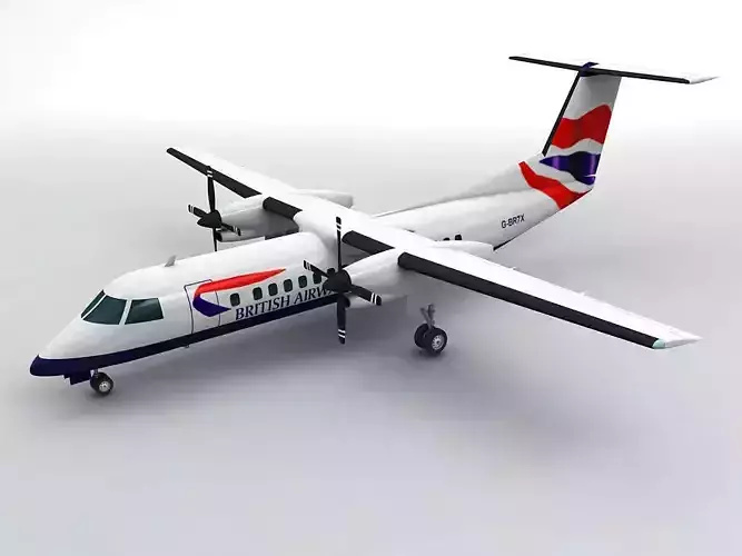 Dash 8-300 Airliner British Airways M