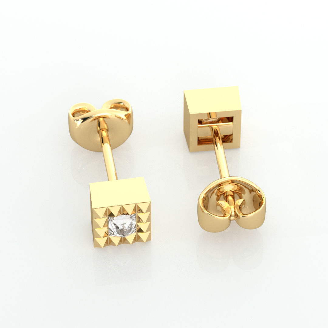 Ice Earrings 2 3D print model_2