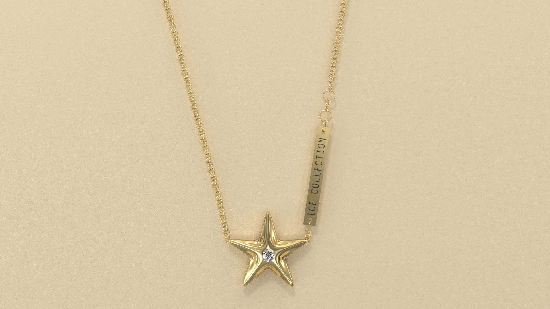 Star Pendant 3D print model_2