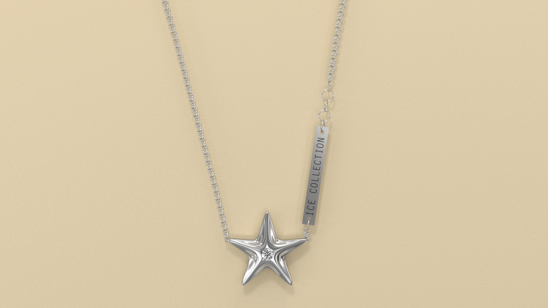 Star Pendant 3D print model_1