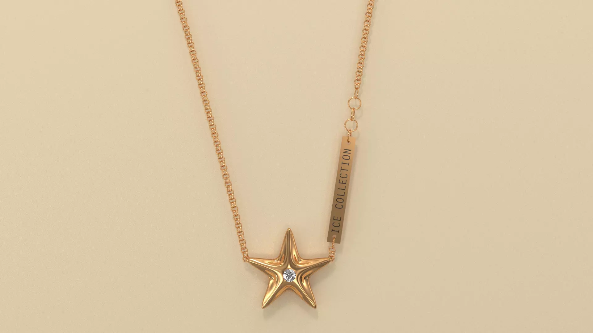 Star Pendant 3D print model_0