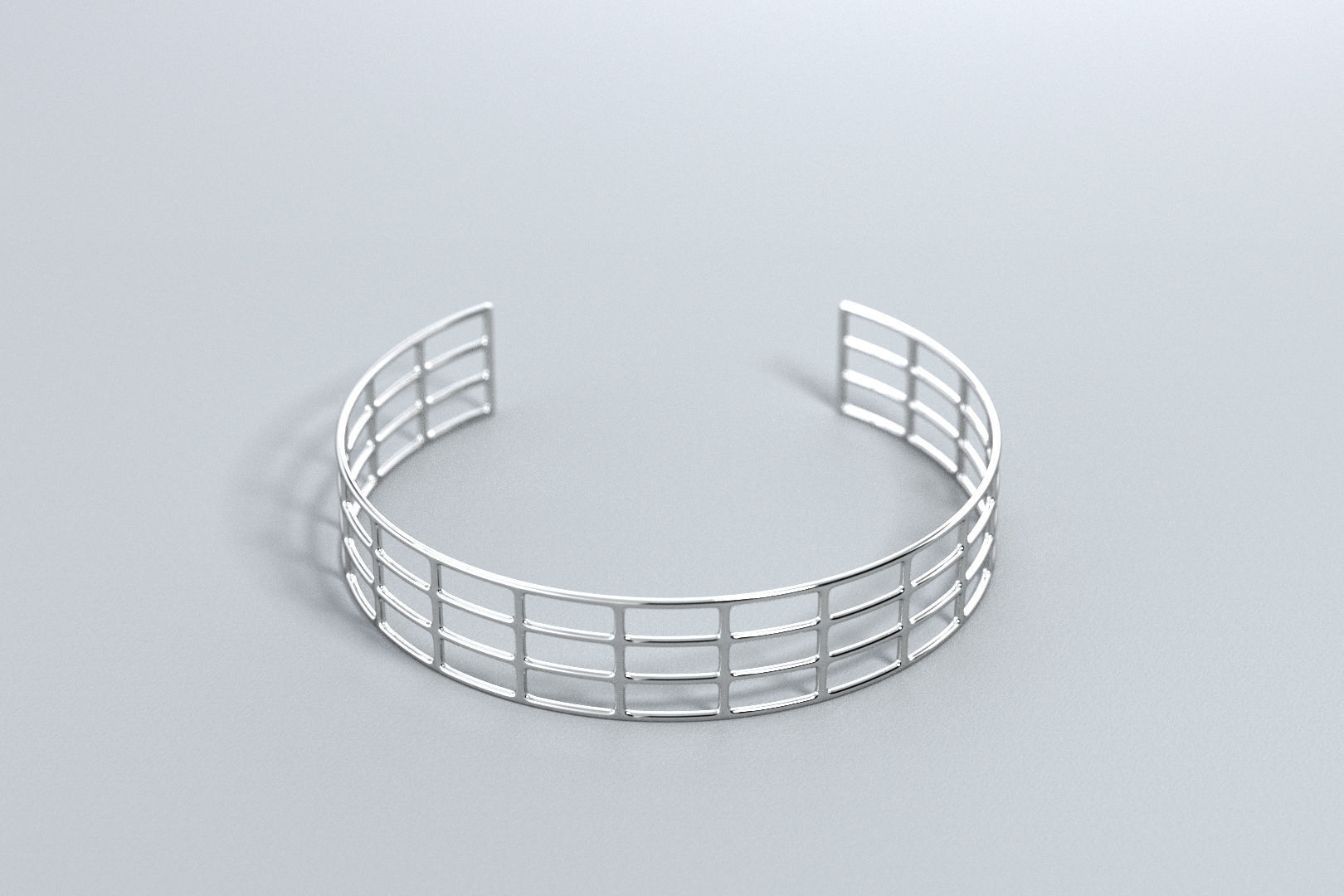 Lines Bracelet 3D print model_1