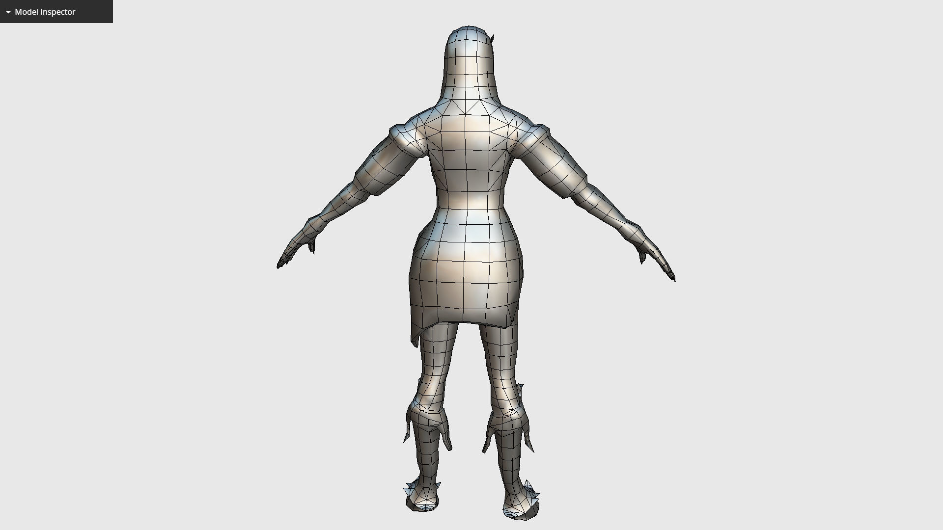 Elf Woman - Armored Succub Game MMO RPG Character Low-poly 3D model_15