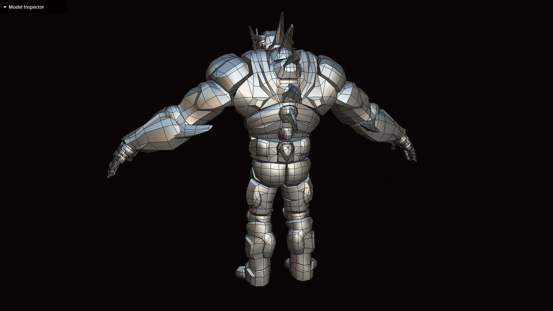 Volcanic Stone Golem Game MMO RPG Character Low-poly 3D model_18