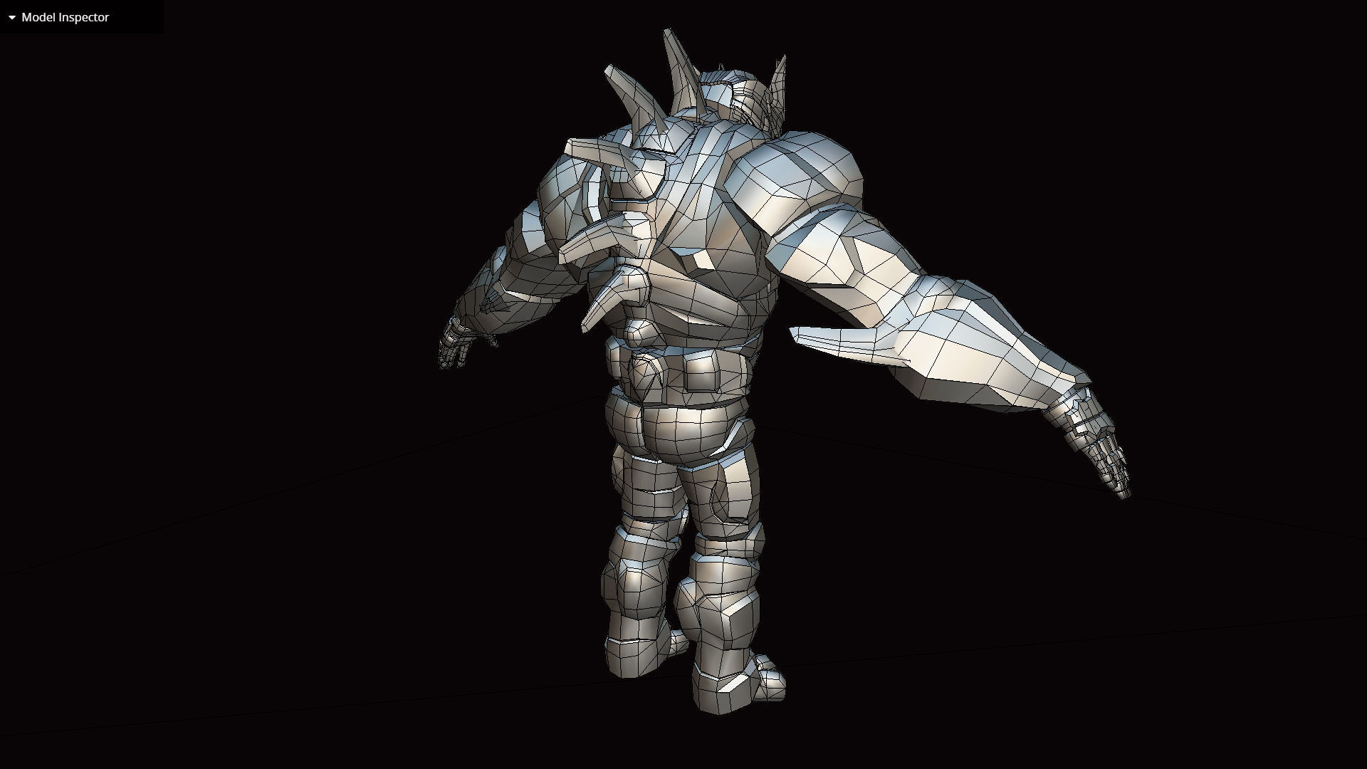 Volcanic Stone Golem Game MMO RPG Character Low-poly 3D model_19