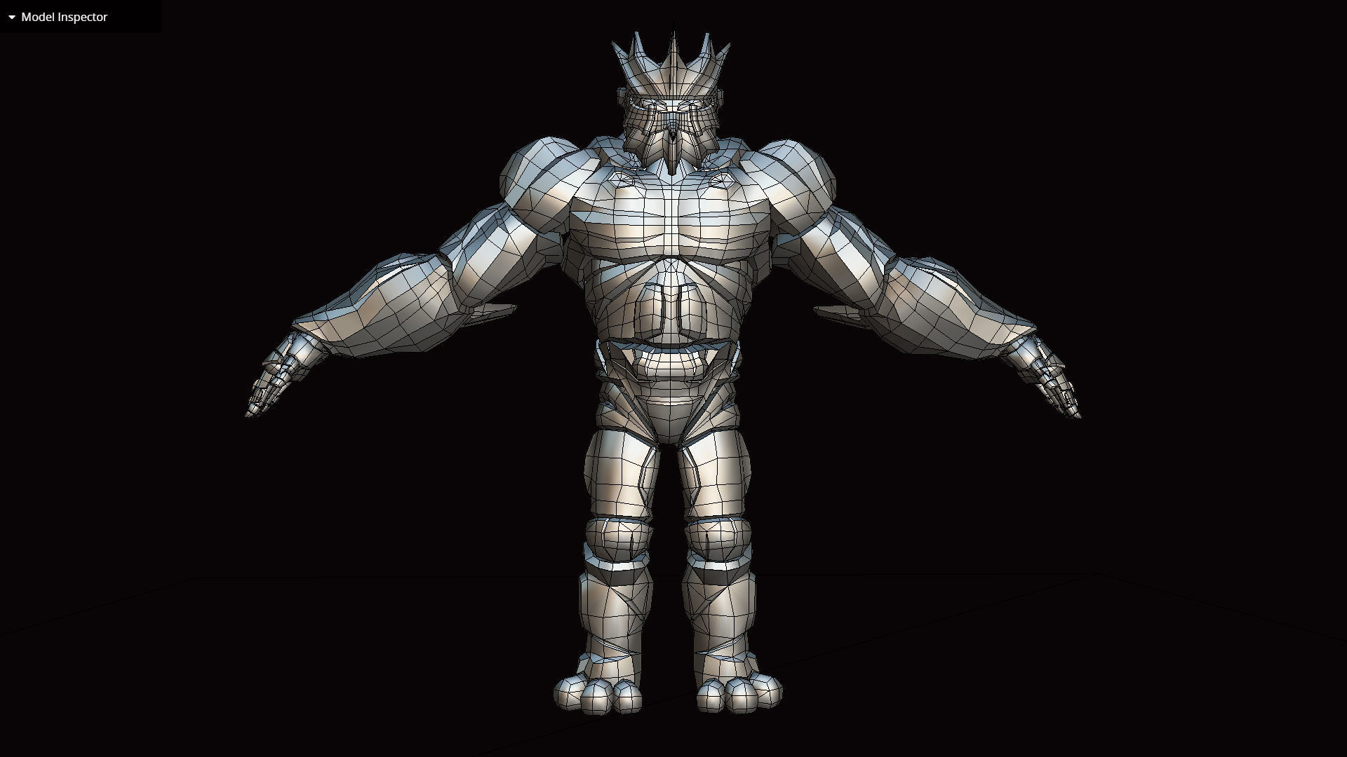 Volcanic Stone Golem Game MMO RPG Character Low-poly 3D model_15